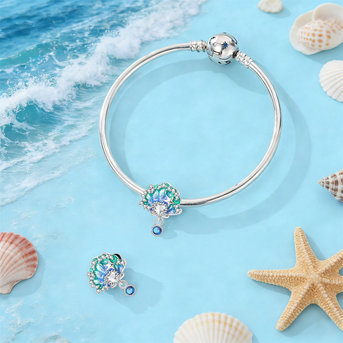 DIY Ocean Series Beaded Pendant Bracelet Accessories