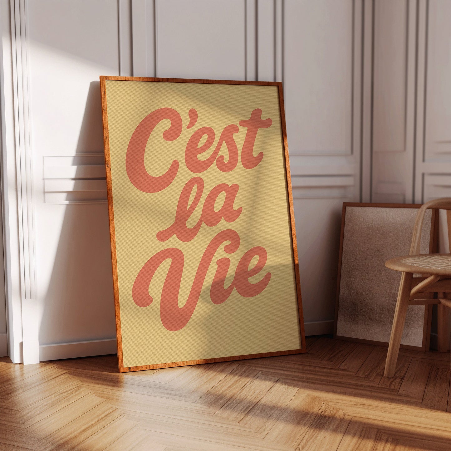 C’est La Vie Décor Mural Rétro