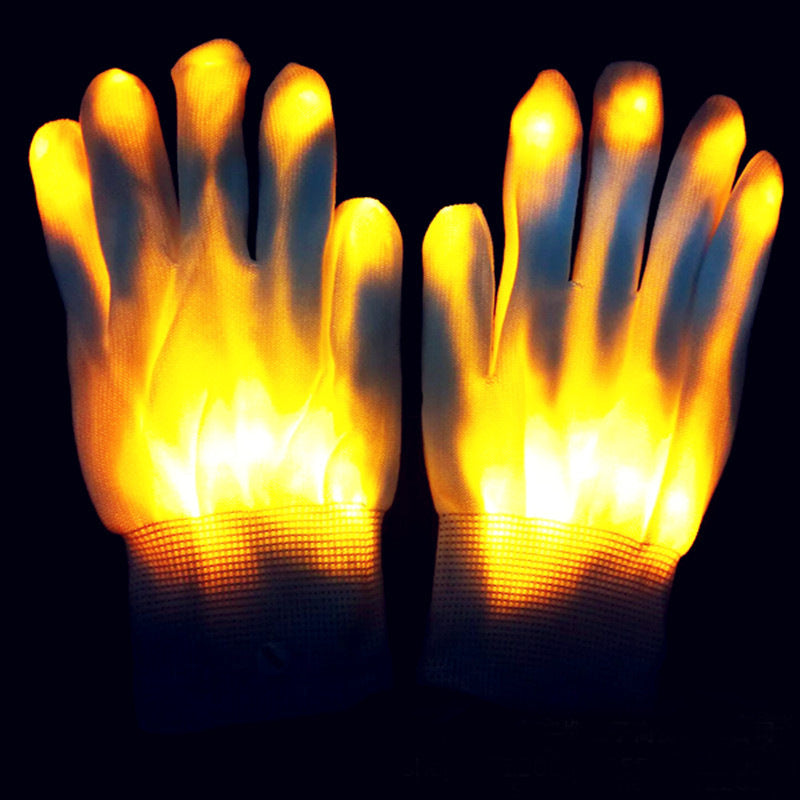 Colorful Light-up Gloves Outdoor Dance Clothing