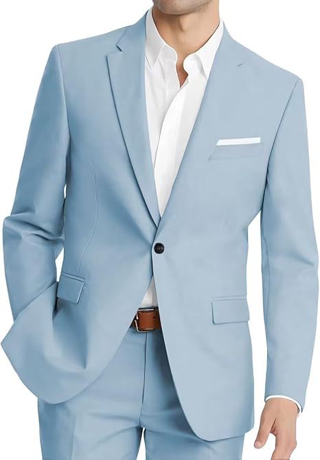 Mens Korean-style Slim-fit Two-piece Suit