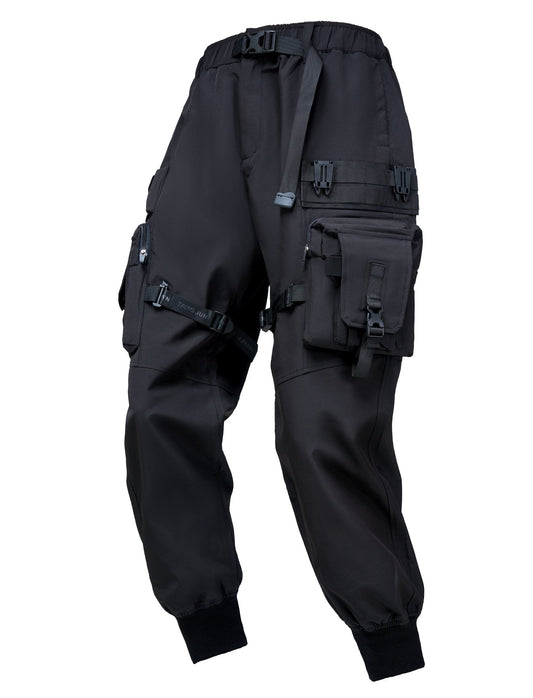 IBP440 Mattschwarze Paratrooper-Jogginghose