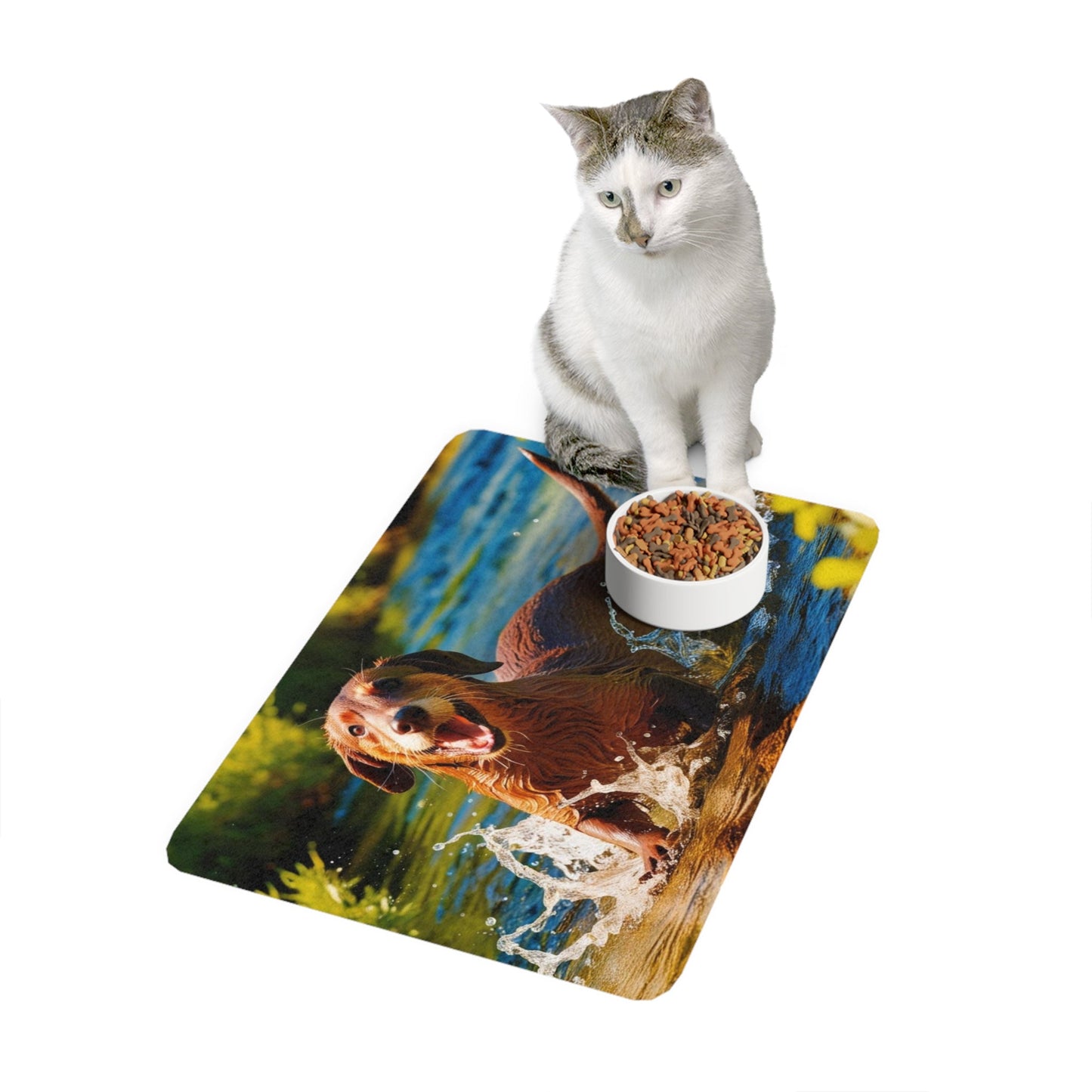 Non-Slip Pet Food Mat – Waterproof Feeding Mat for Dogs