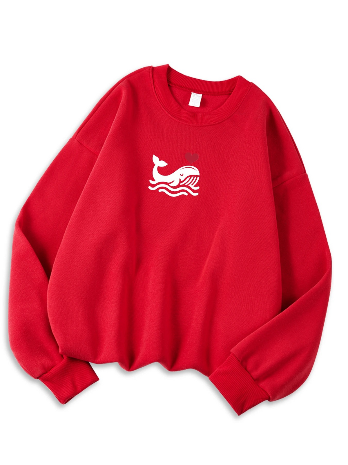 Womens Casual Sweatshirt With Print Cozy Hoodie For Fall Soft Wool Blend