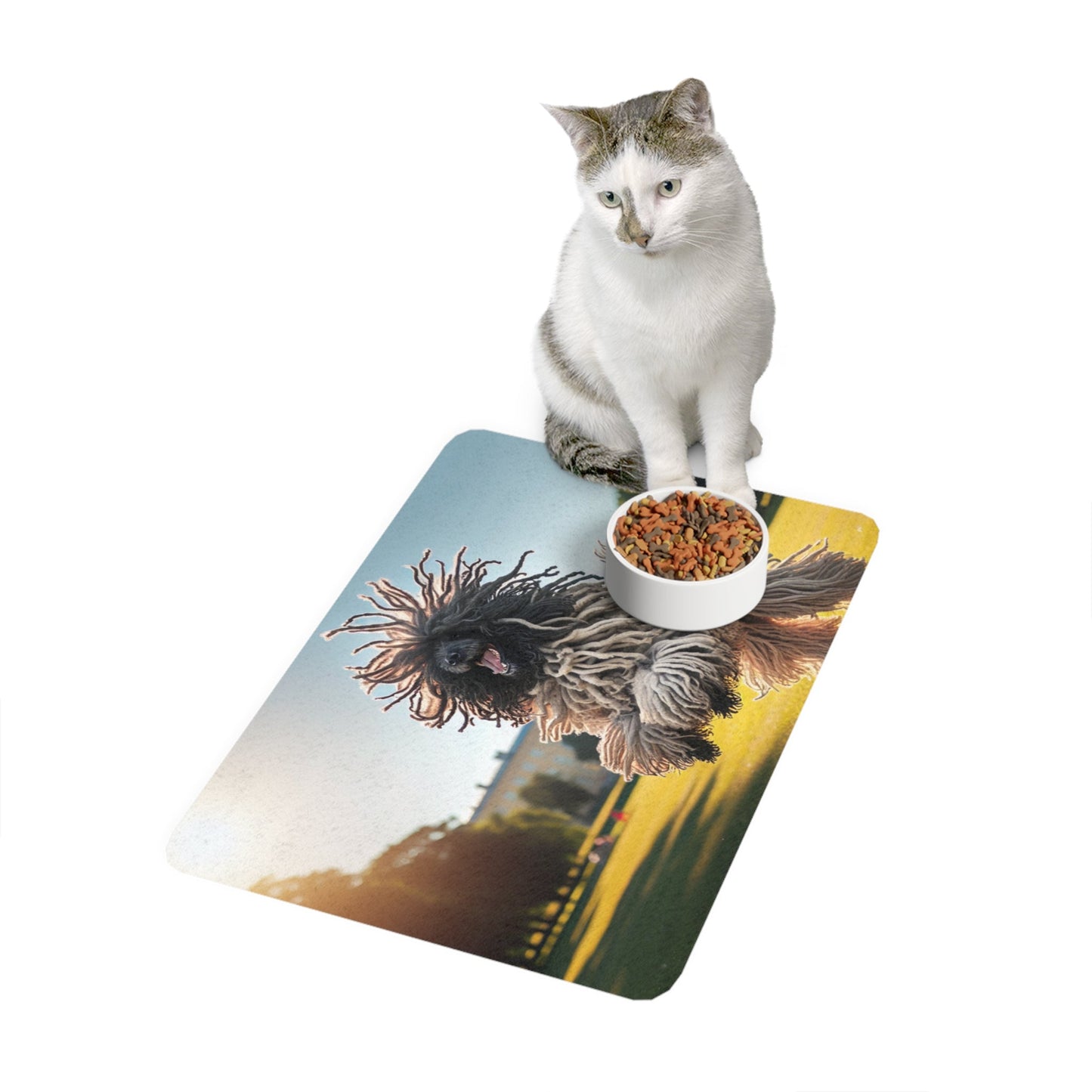 Tapis antidérapant pour animaux de compagnie – Tapis d'alimentation étanche pour chiens