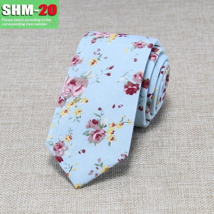 Narrow Casual Patterned Tie For Men