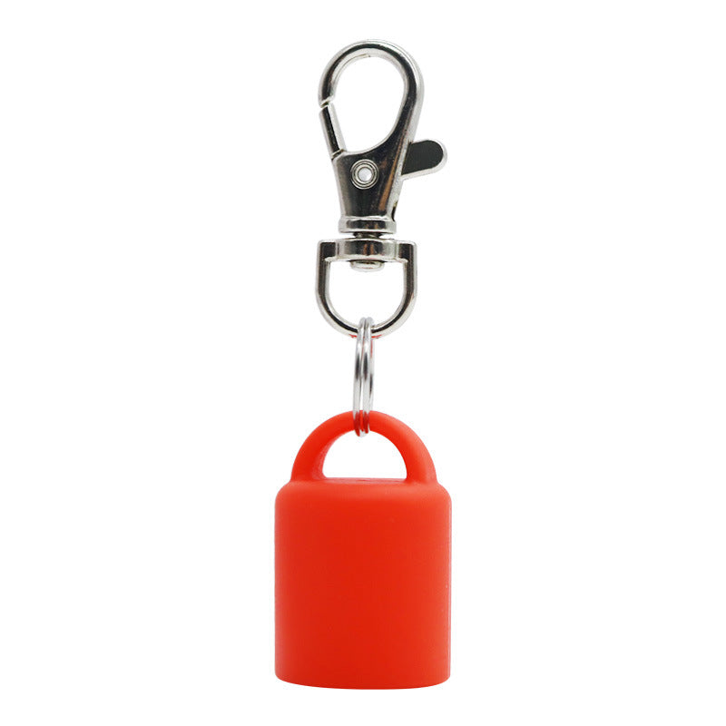 Silicone Universal Lip Gloss Keychain Silicone Cap Lipstick Cover