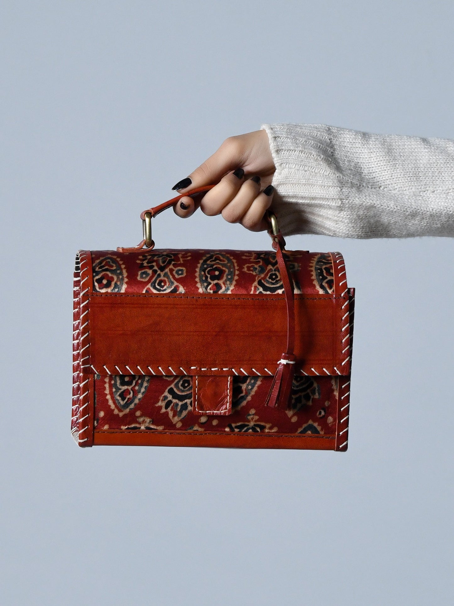 Sac bandoulière Ajrakh Mystique Marron