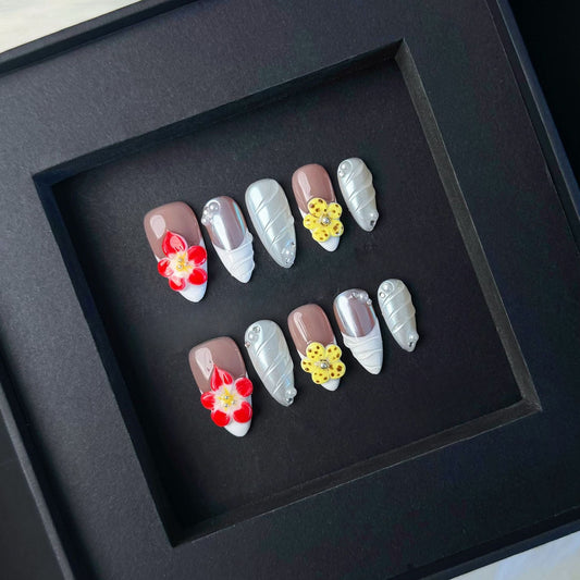 0984- Handmade press on nails fake nails removable