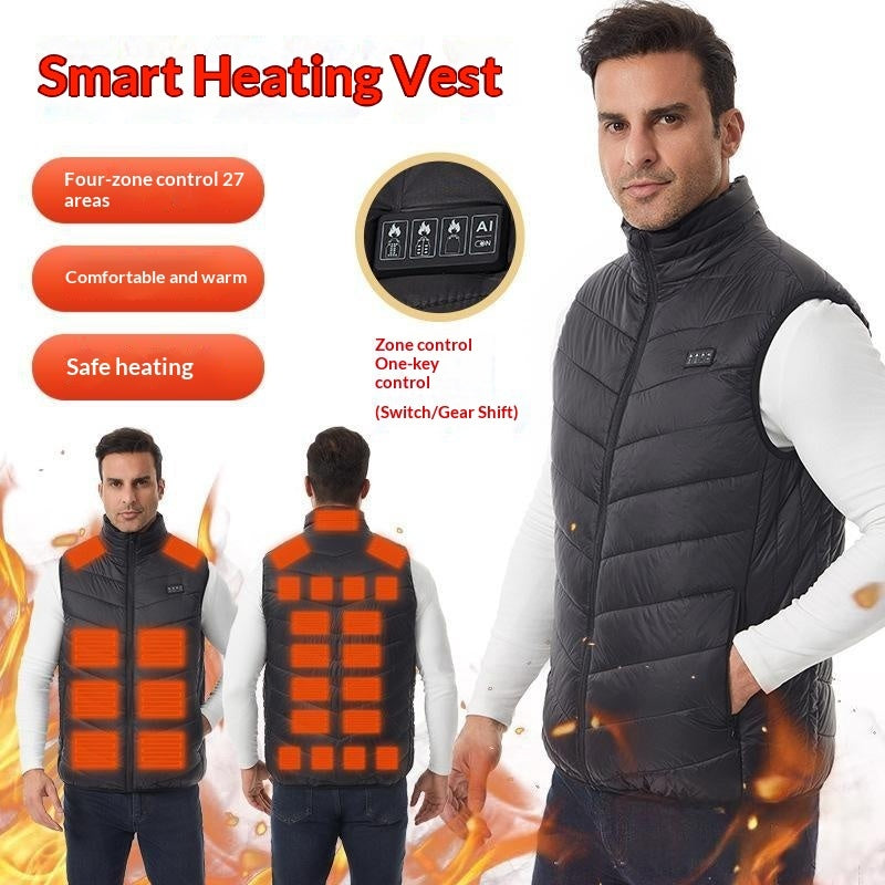 Mens New Winter Electrically Heated Vest