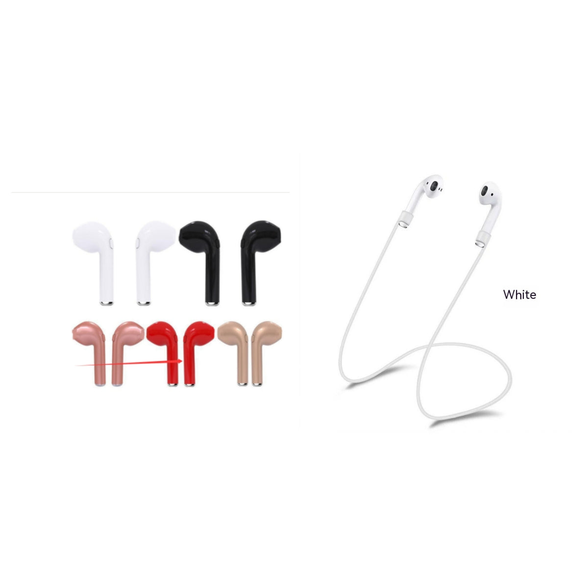 Wireless Bluetooth Earphone Earbuds Head With Mic with cables for all phones