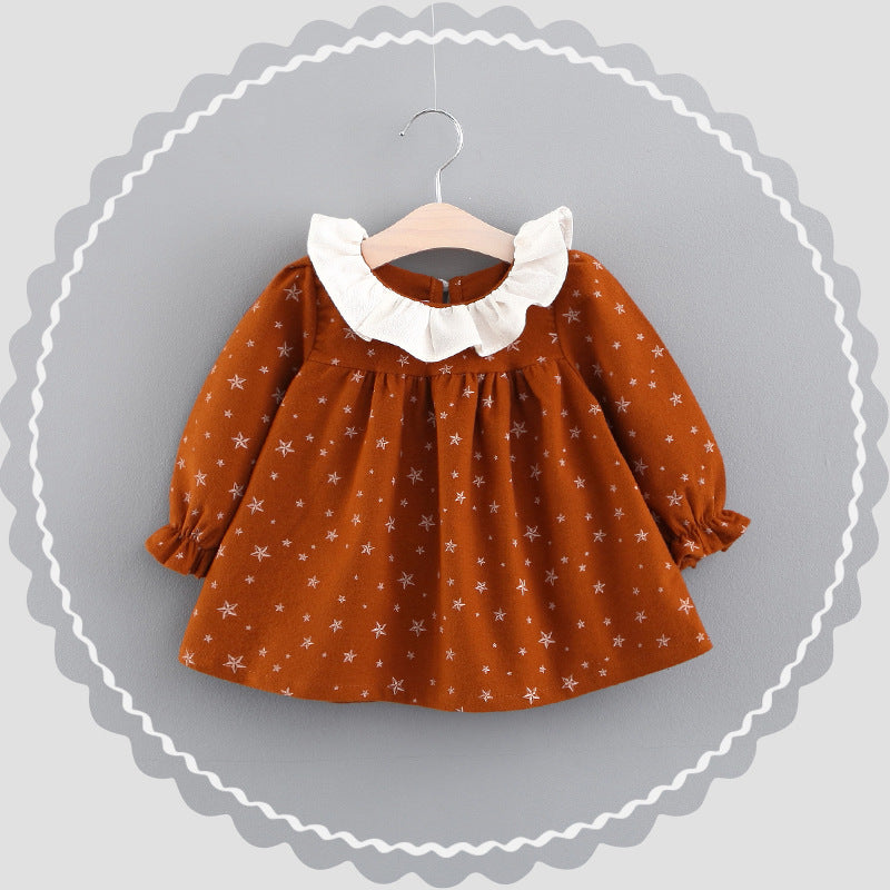 Modern Cotton Warm Winter Knitted Clothes Infant Toddler Top Dress For Girls Kids
