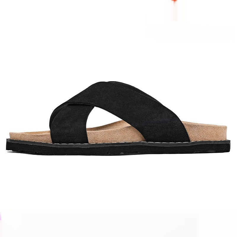 Mens High-end Non-slip Thick-soled Slide Sandals