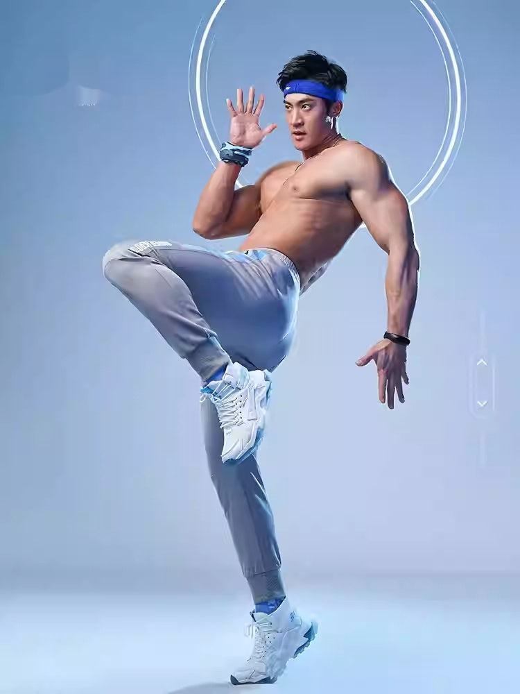 MoLiFang Trendy Brand Mens Fleece-lined, Thickened Sweatpants