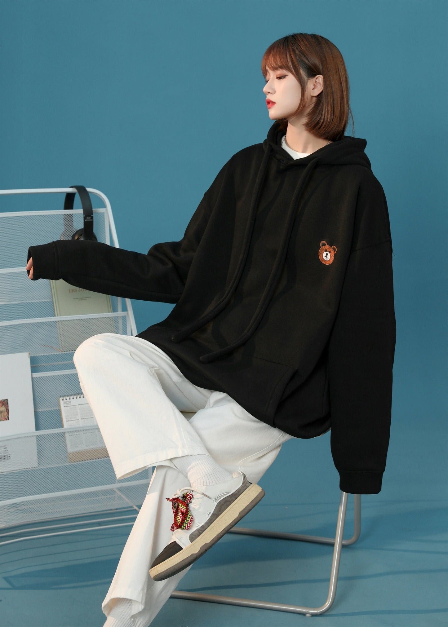 Damen-Teddy-Kapuzenpullover Classic