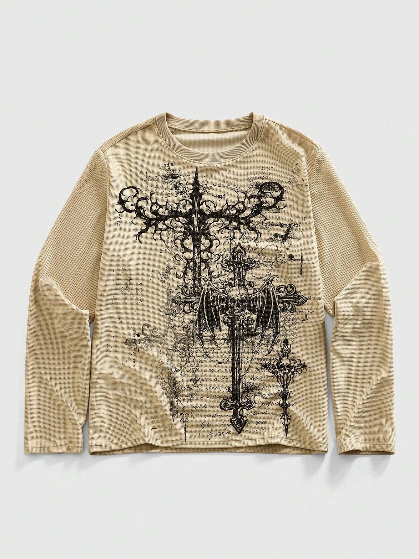 Letter Skull Print Personalized Casual Top