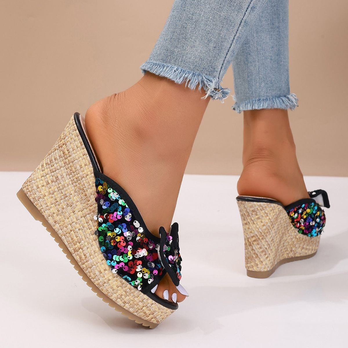 New Stylish Casual Versatile Slip-on Elevating Sandals With An Elegant Touch