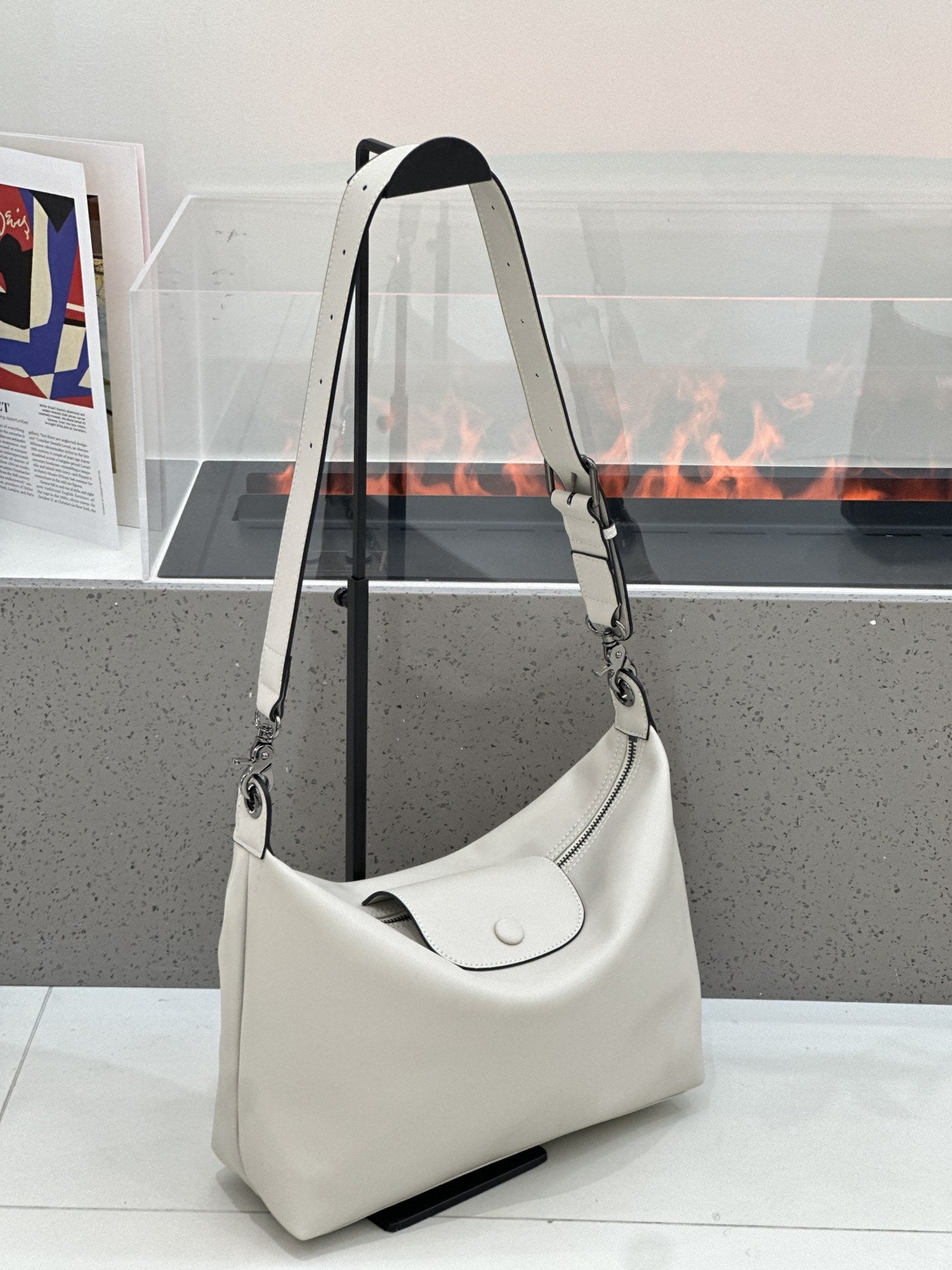 Baidi Hobo Women's Single-Shoulder Bag Genuine Leather Tote Urban Simple Soft Leather Large-Capacity Daily Commuter Bag