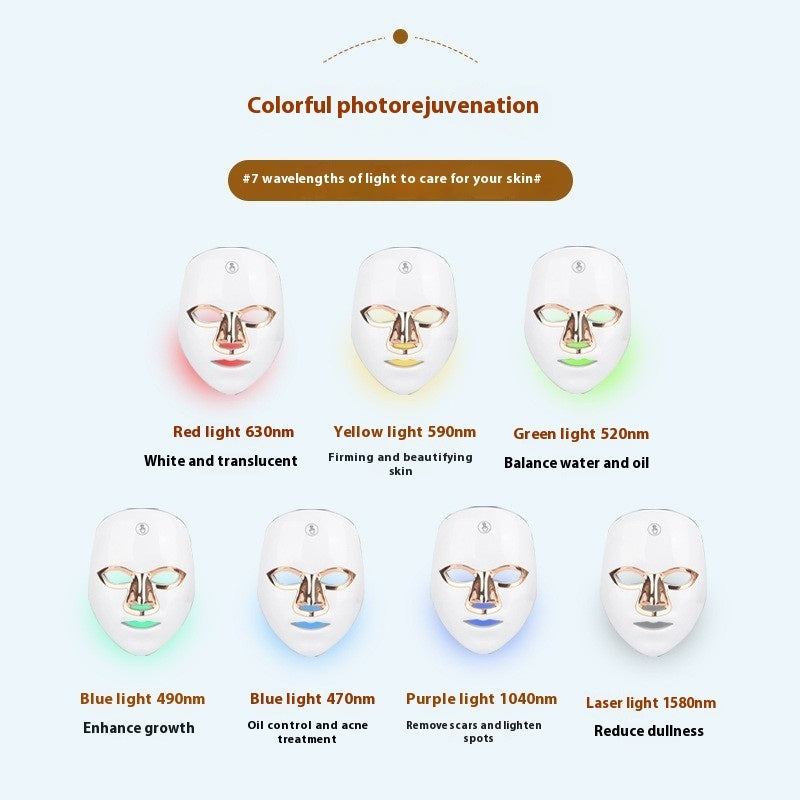 Rechargeable Manual Touch LED Beauty Mask