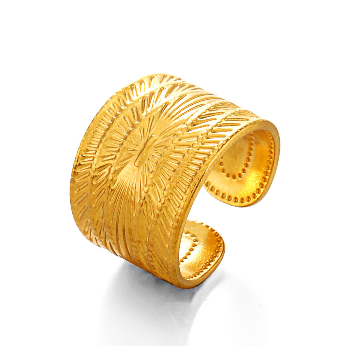 Minimalist-style Stainless Steel Ring For Women
