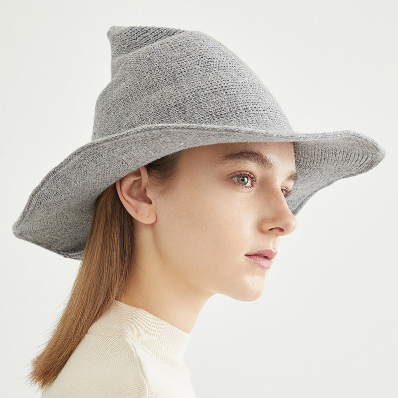 European American Halloween Wool Wizard Hat