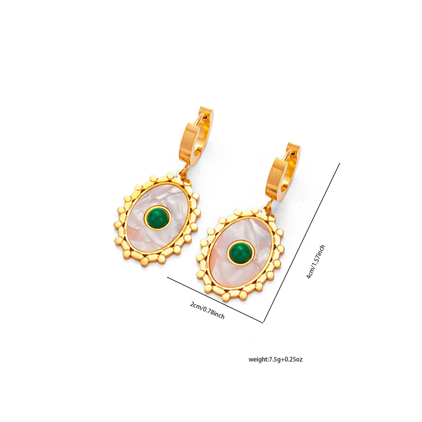 CL European And American Geometric Square Tassel Hollow Butterfly Stainless Steel Earrings