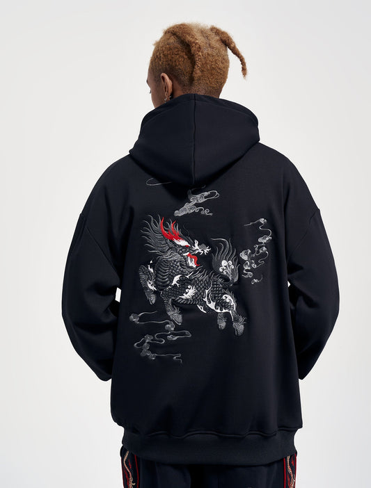 KH9102 Sweat à capuche brodé Kirin