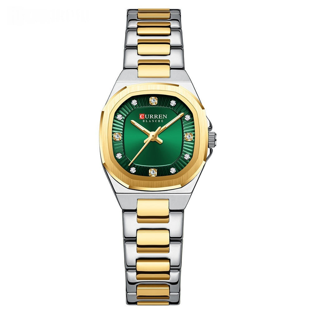 Business-Casual Womens Rhinestone Watch
