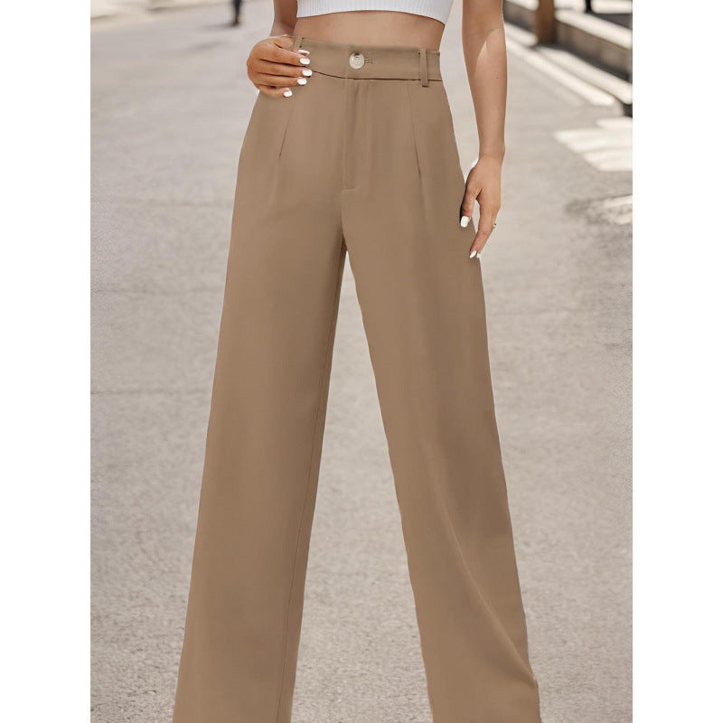 Elegant Womens Suit Pants With Pockets