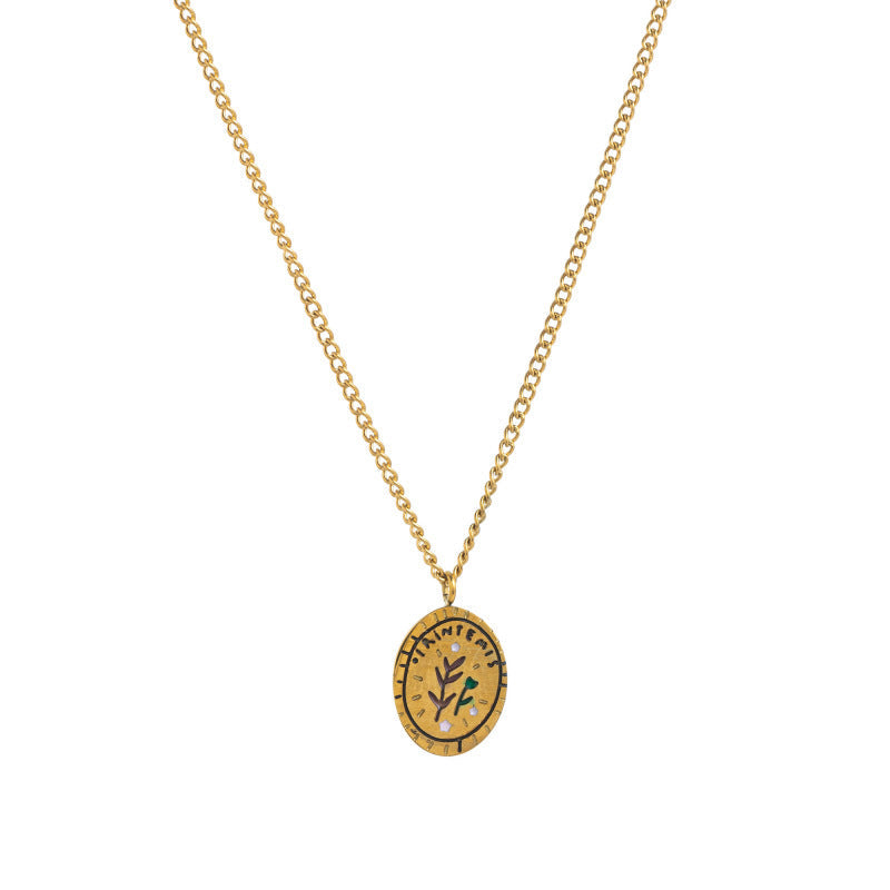 Retro Versatile 18k Necklace And Bracelet