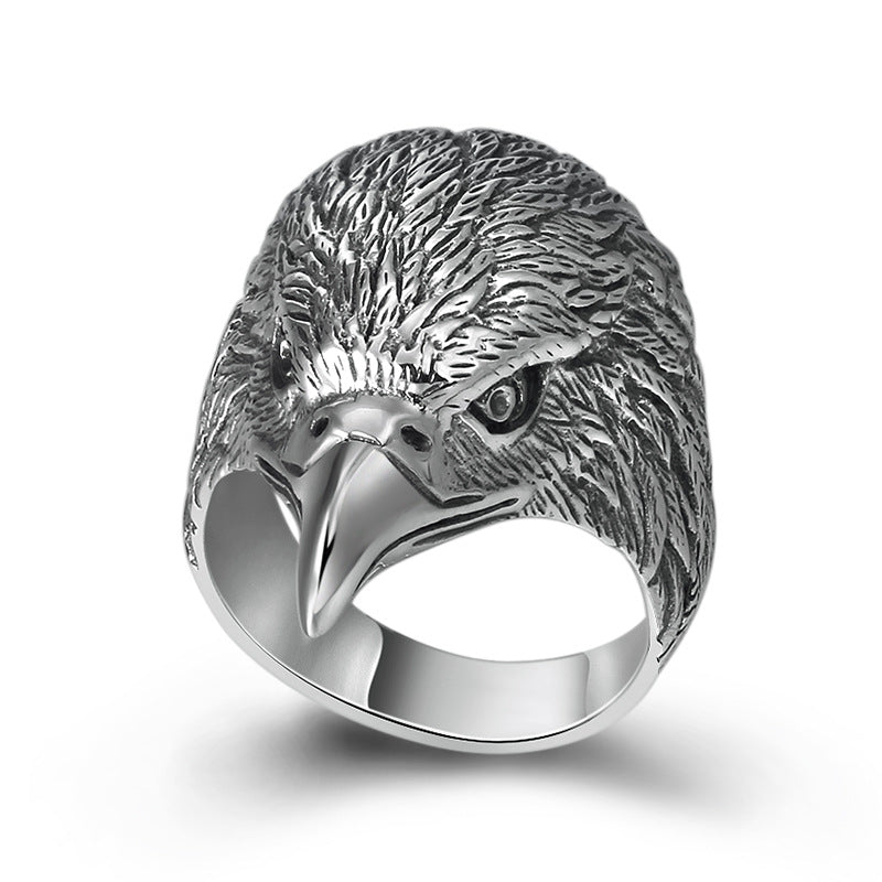 Personalized Creative Eagle Head Men's Ring