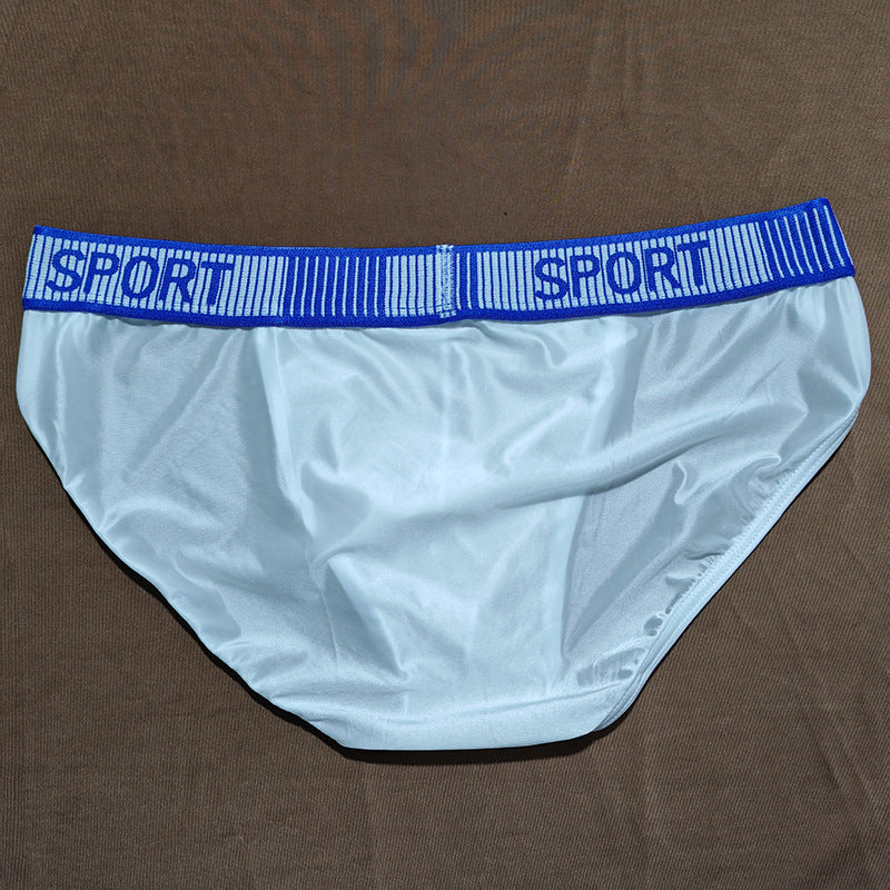 Ice Silk Men's Underwear High Slit Triangle Close-fitting Shorts