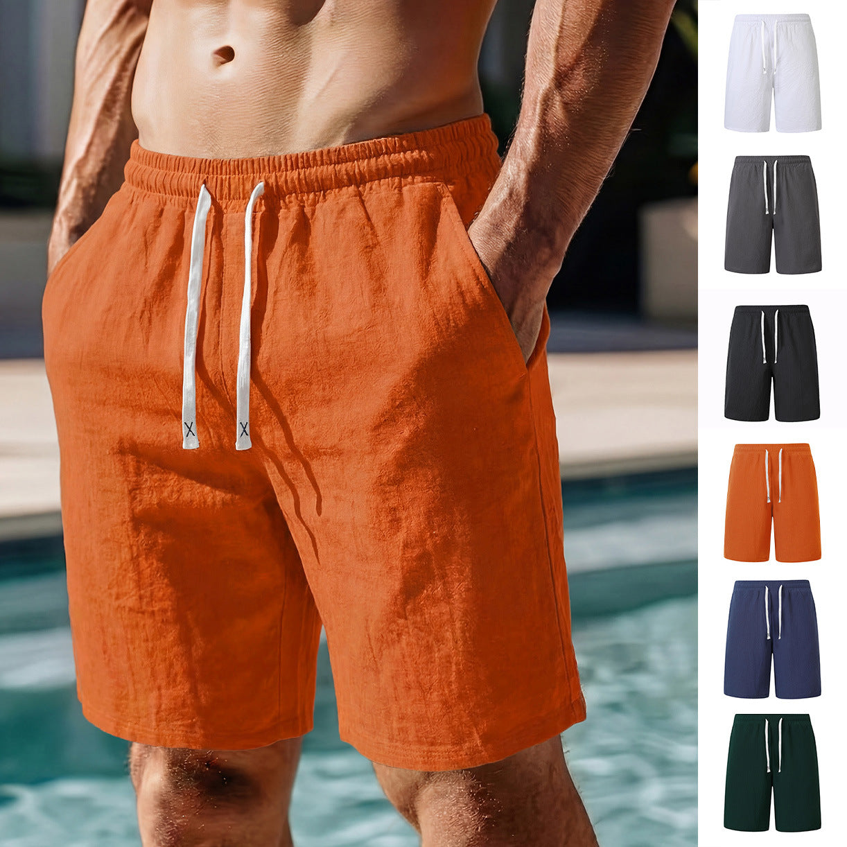 Mens Casual Sports Beach Shorts