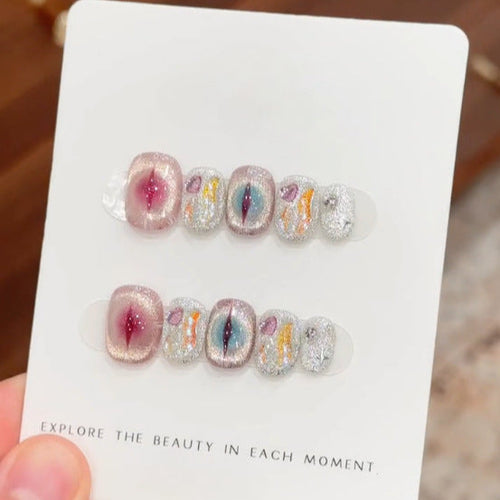 0970- Handmade press on nails fake nails removable