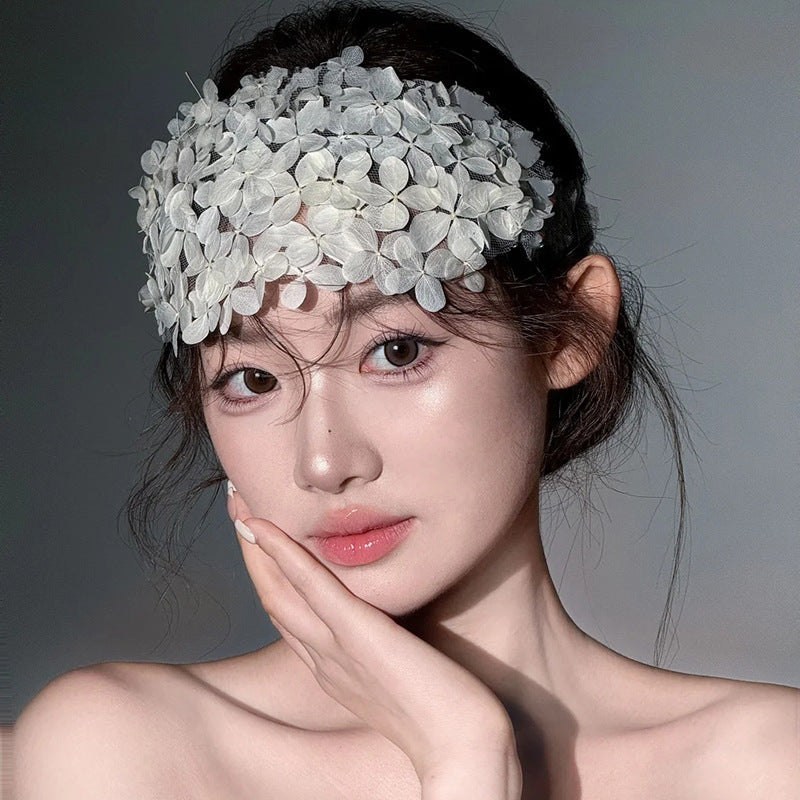White Half Garland Headband Hair Band Head Accessories