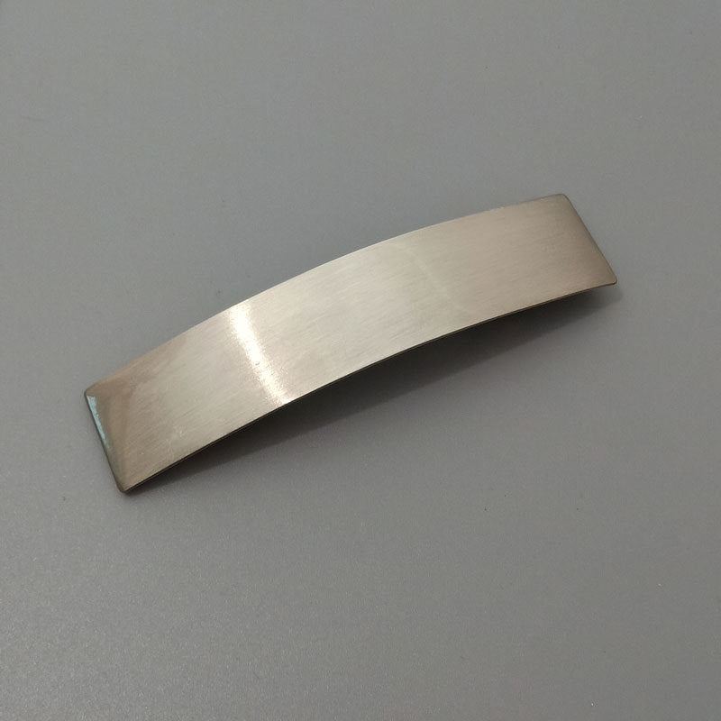Brushed Metal Barrettes Normcore Ponytail Clip