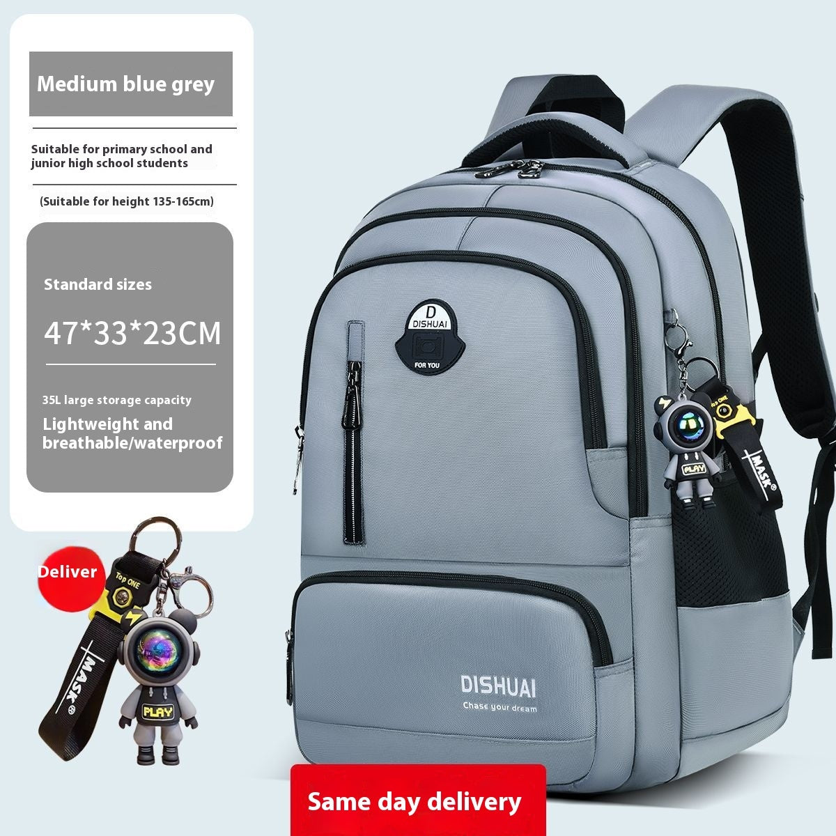 Backpack For Boys Large Capacity Lightweight