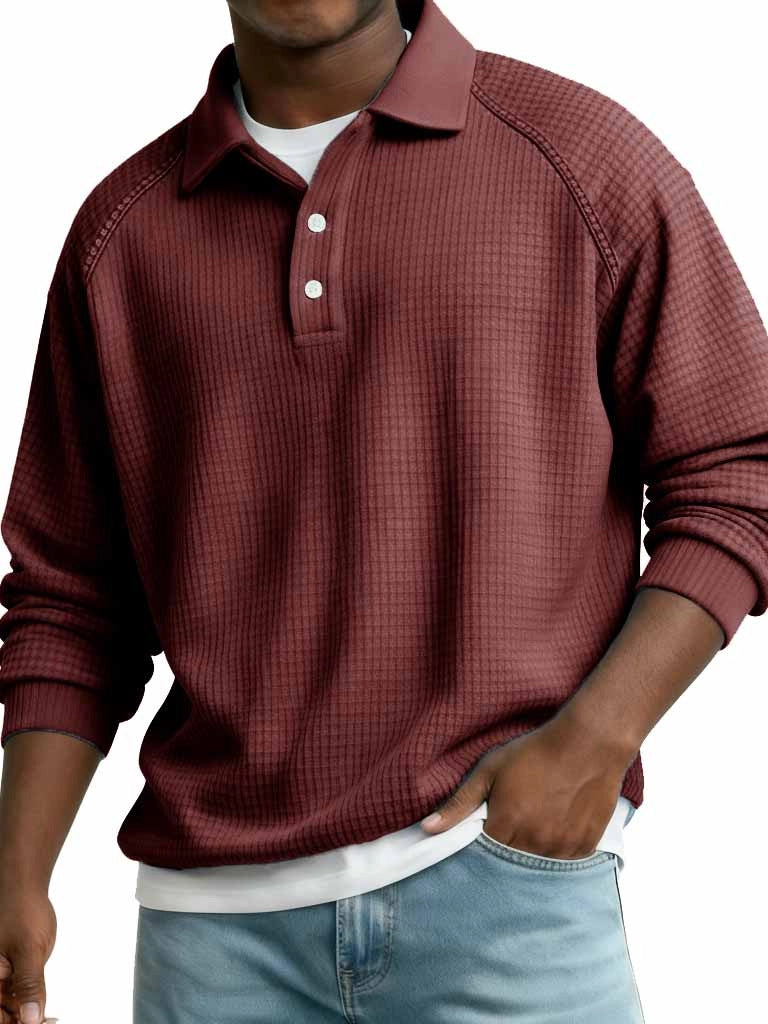 Mens Casual Stylish Long-sleeve Top