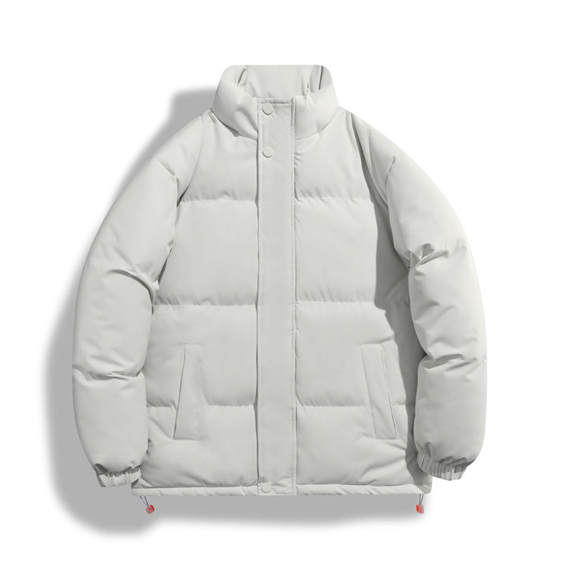 Solid-color Womens Windproof And Warm Jacket