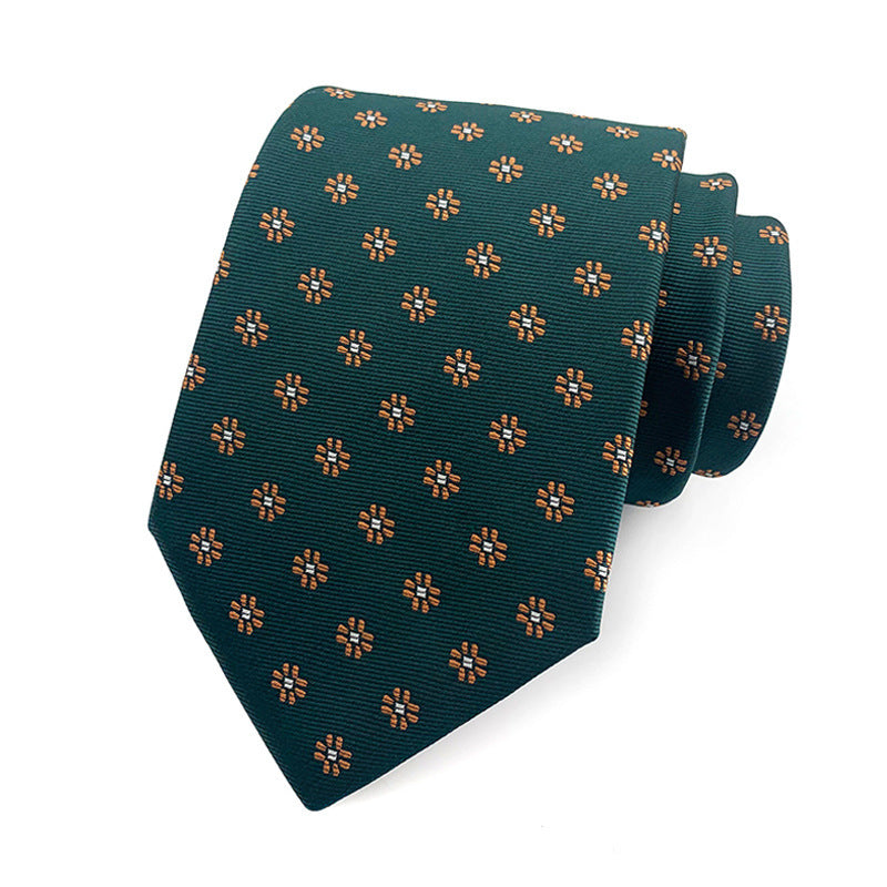 Gentlemans Small Floral Tie Mens Business