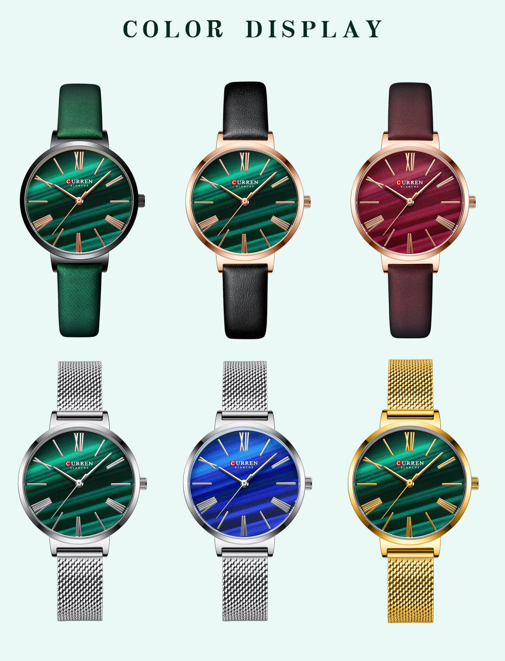 Womens Watch With A Small Dial And Leather Strap