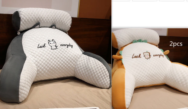 Fluffy Triangle Reading Cushion Lumbar Support