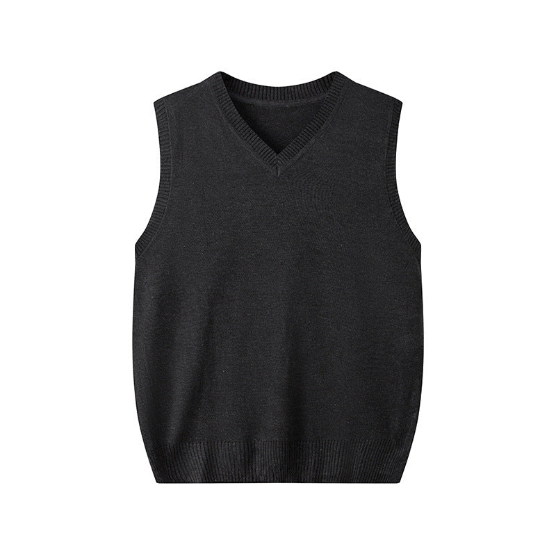 Fashionable V-neck Pullover Knit Vest For Early Spring