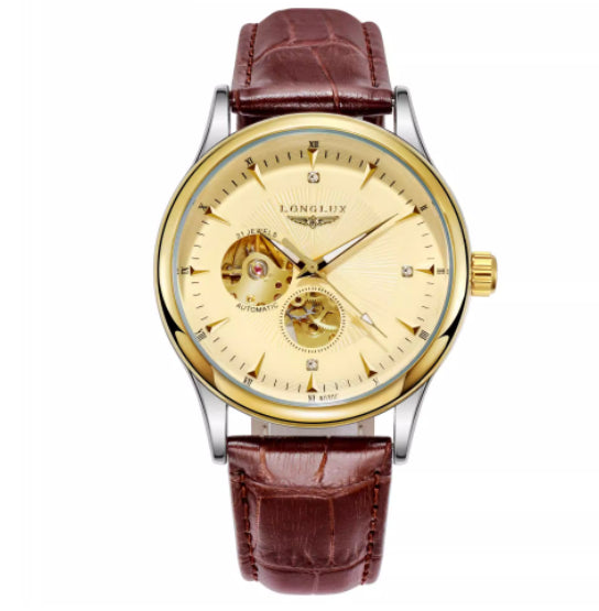 Genuine Leather Waterproof Watch With A Fully Automatic Mechanical Movement