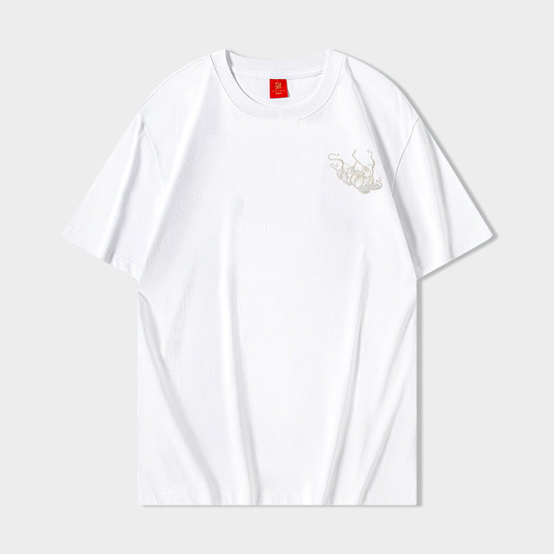T-shirt brodé lion vaillant KH868
