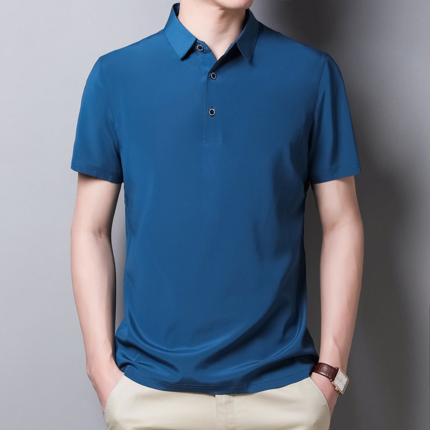 Mens Seamless Short-sleeve T-shirt For Summer
