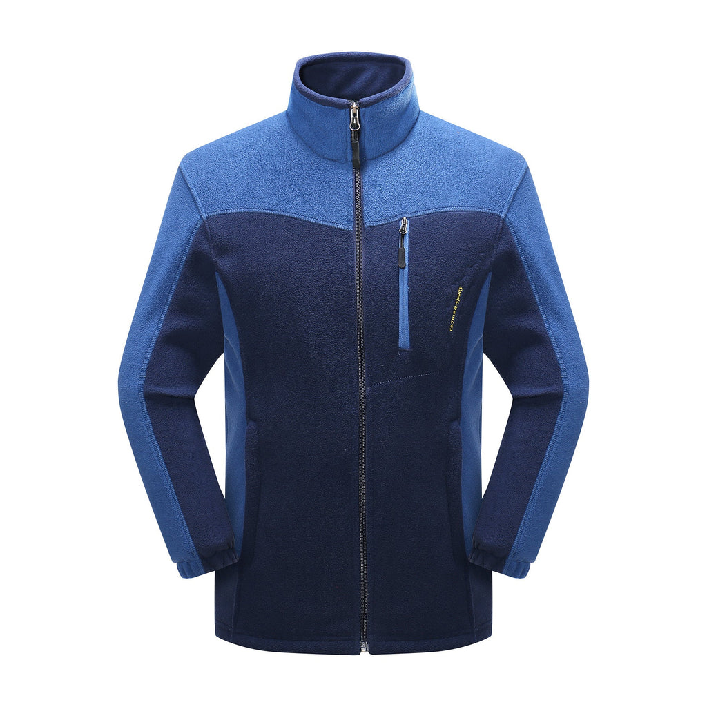 Cross-border Sources Of New Polar Fleece Warm Fleece Couple Cardigan Contrast