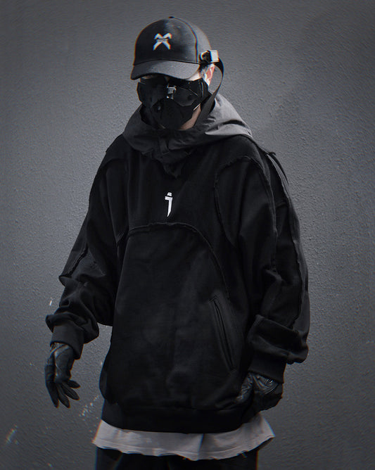 Sweat à capuche NX noir HiH56