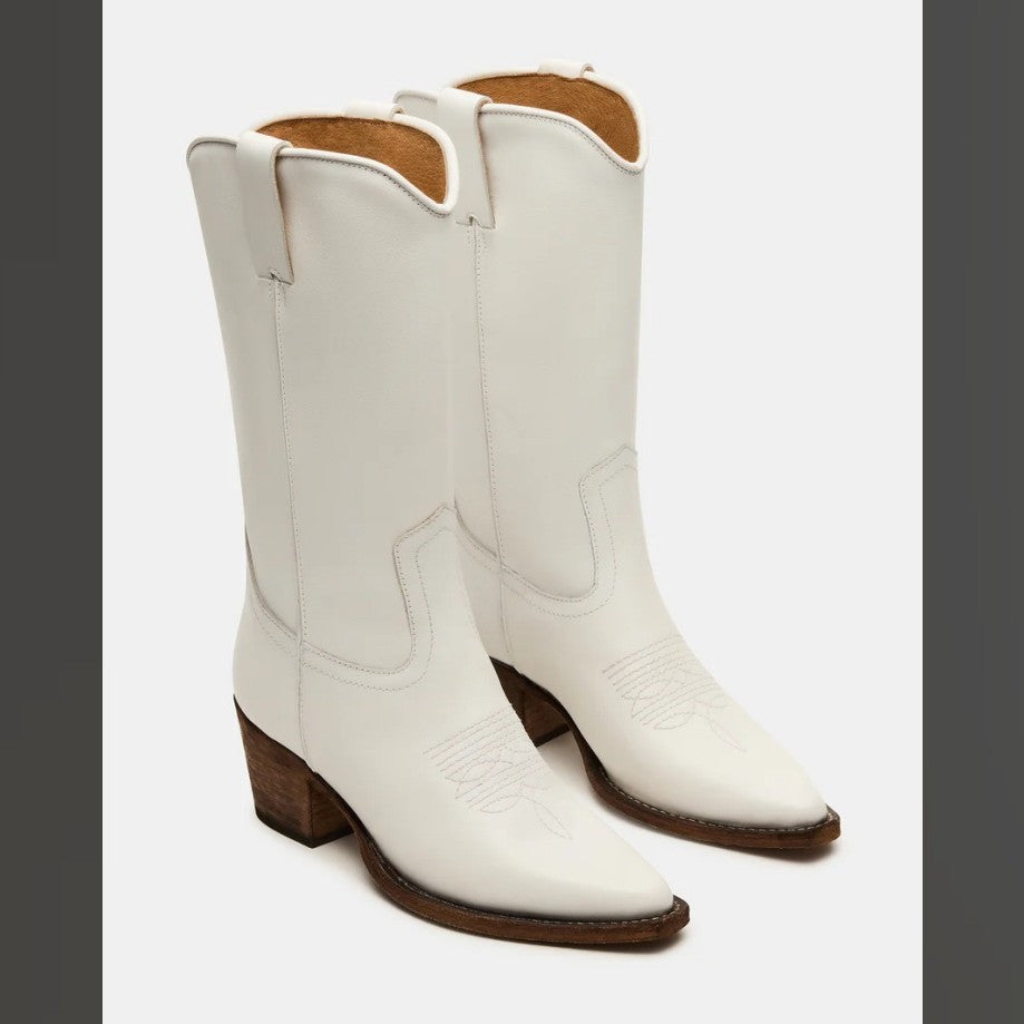 Plus-size Fashionable Embroidered Block-heel Thigh-high Womens Boots