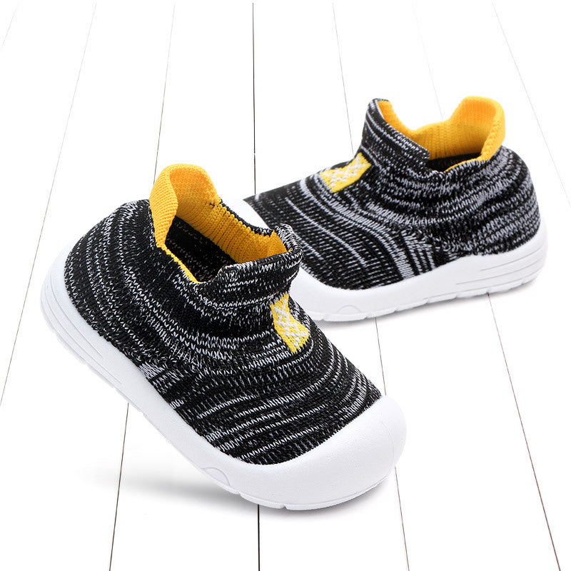 Spring Children''s Single Shoe Soft Sole Walking Shoes Non Slip Breathable Baby Shoes