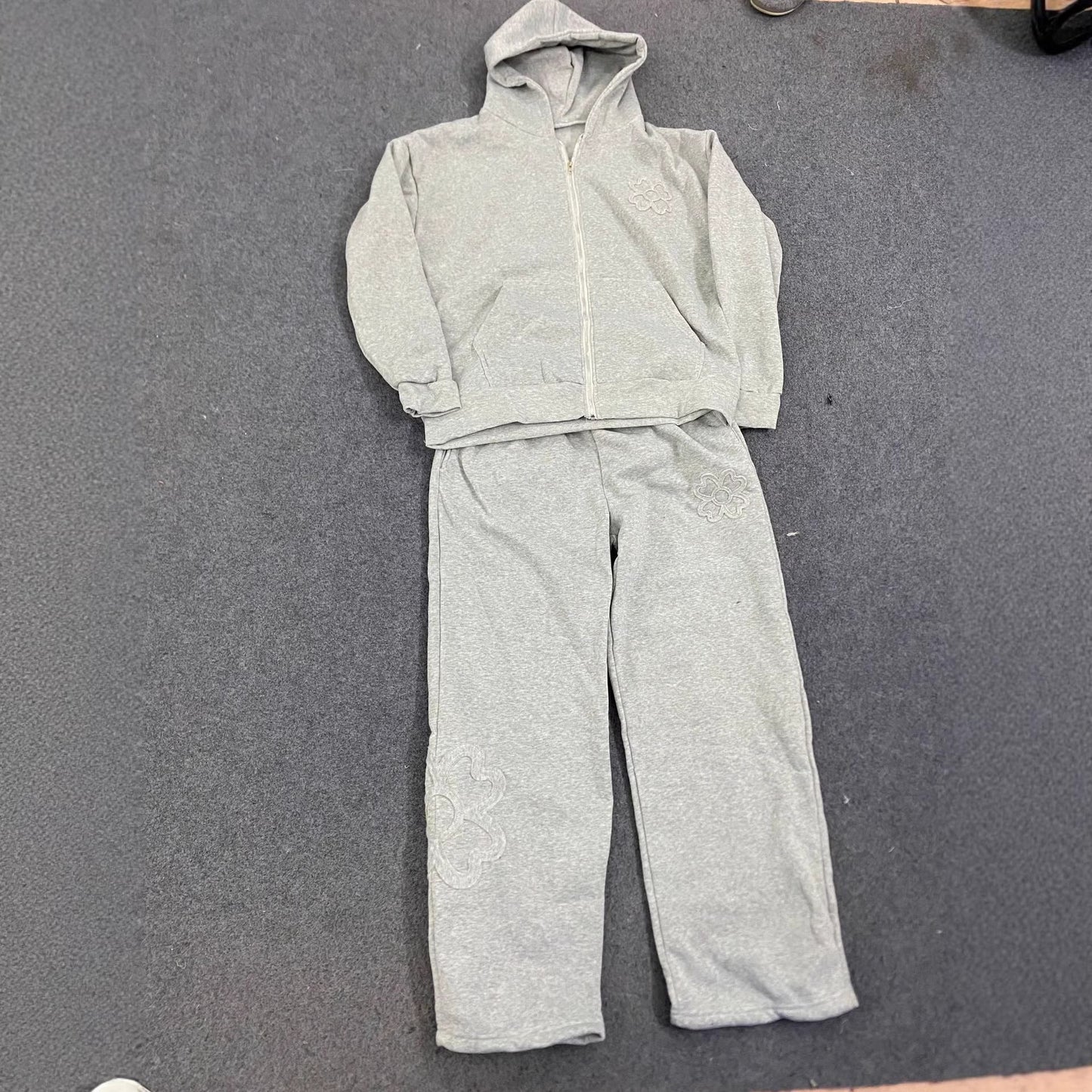 Loose-fit Tailored Hooded Zip-up Sweatshirt Jacket